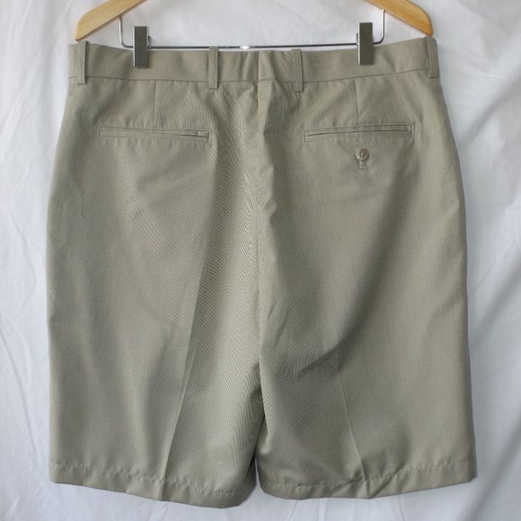 Walter Hagen Golf Shorts Khaki with Pin Stripe Pattern, Size 36, EUC! - Picture 9 of 9